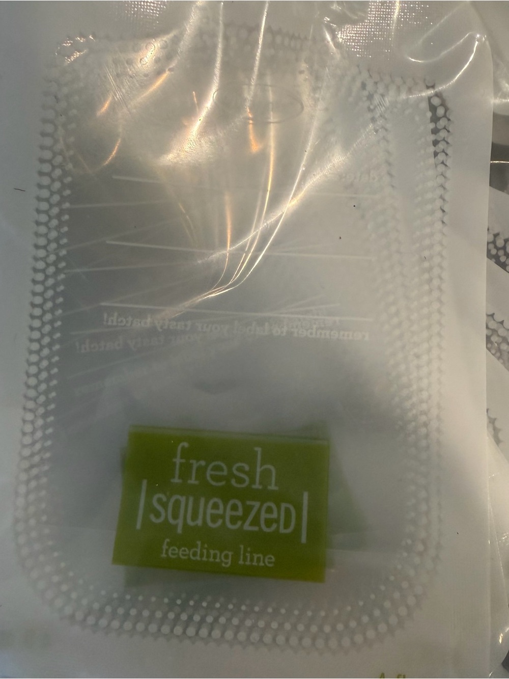 Reusable White Food Squeeze Pouches with Orange Caps - Picture 2 of 2